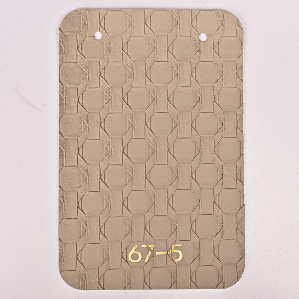 Стеновая панель CROWN 67-5 Кожа Жемчужная - 2800-1220-5 мм