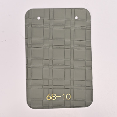 Стеновая панель CROWN 68-10 Кожа Серая - 2800-1220-5 мм