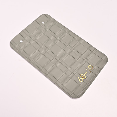 Стеновая панель CROWN 68-10 Кожа Серая - 2800-1220-5 мм