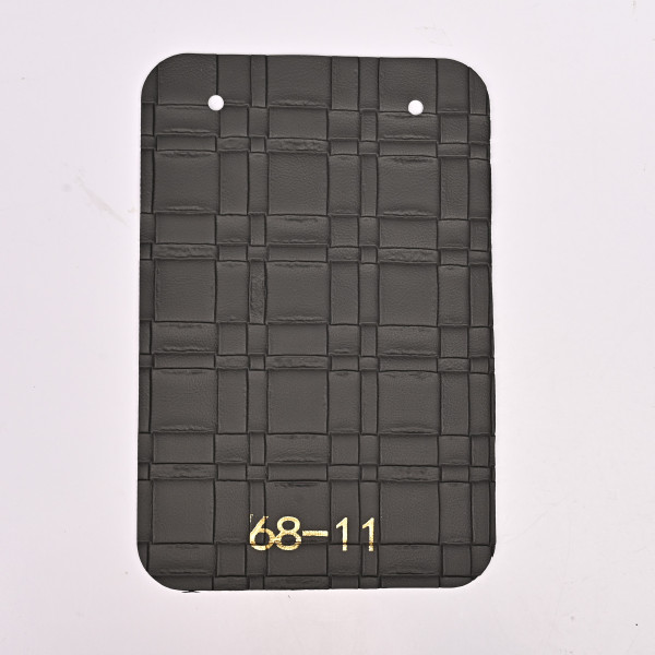 Стеновая панель CROWN 68-11 Кожа Вулканический Графит - 2800-1220-5 мм