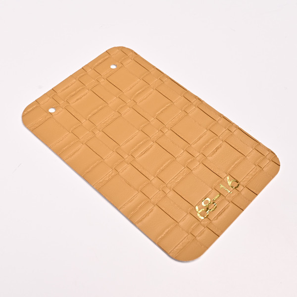 Стеновая панель CROWN 68-16 Кожа Медовая - 2800-1220-5 мм