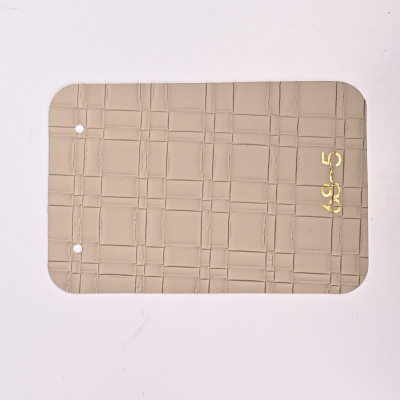 Стеновая панель CROWN 68-5 Кожа Жемчужная - 2800-1220-5 мм