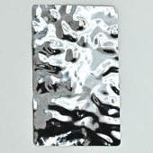 Стеновая панель Big chrome water водная рябь - 3000*1220*5 мм