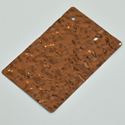Стеновая панель Copper water водная рябь - 2800*1220*5 мм