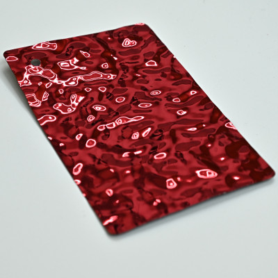 Стеновая панель Red water водная рябь - 2800*1220*5 мм