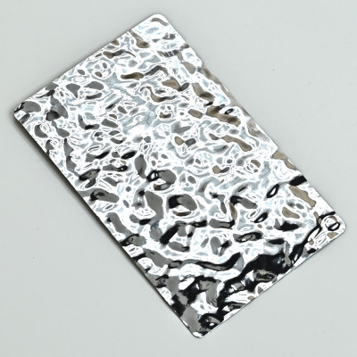 Стеновая панель Chrome water водная рябь - 2800*1220*5 мм