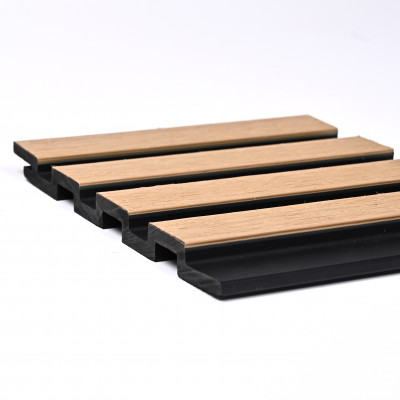 Реечная стеновая панель Светлый клён 177*13*3000 SH-WPCSG-28