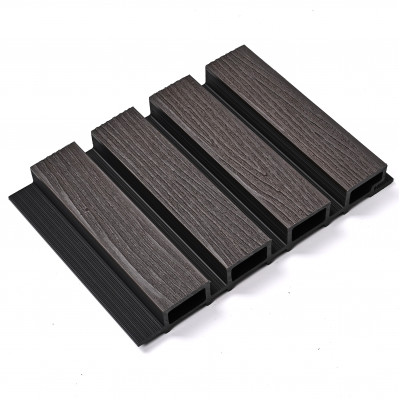 Реечная стеновая панель Чёрный Сандал 218*26*3000 SH-WPCSG-33