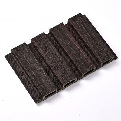 Реечная стеновая панель Чёрный Сандал 220*25*3000 SH-WPCSG-38