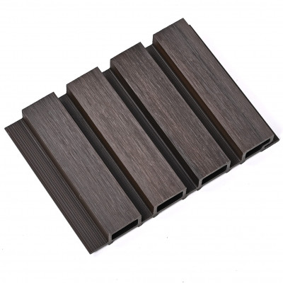 Реечная стеновая панель Чёрный Сандал 218*26*3000 SH-WPCSG-42