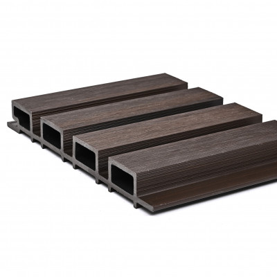 Реечная стеновая панель Чёрный Сандал 218*26*3000 SH-WPCSG-42