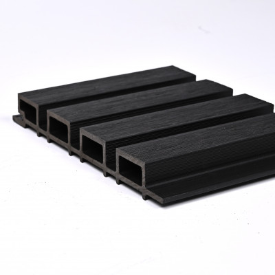 Реечная стеновая панель Чёрное дерево 218*26*3000 SH-WPCSG-45