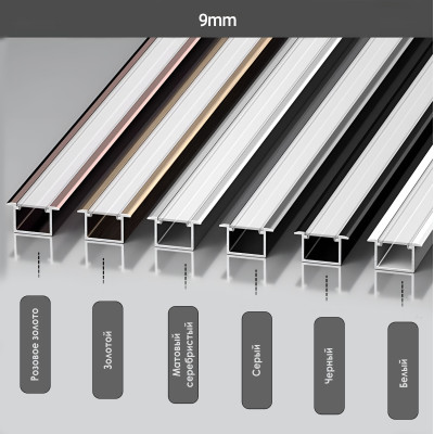 Профиль соединительный алюминиевый для стеновых панелей 5 мм розовое золото универсальный 6085-88