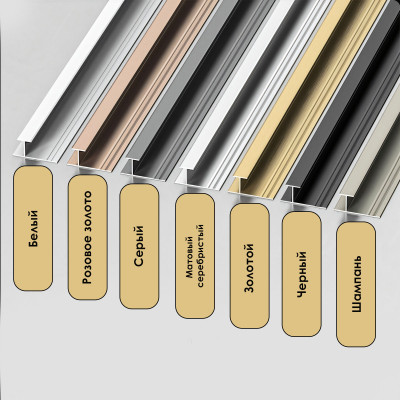 Профиль соединительный алюминиевый для панелей 8 мм серый 5058-88