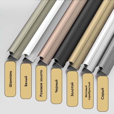 Профиль угловой внешний алюминиевый для панелей 4 мм белый 5694-88