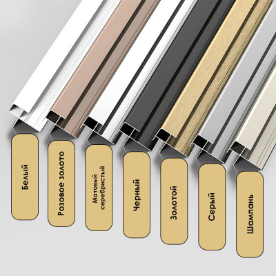 Профиль угловой внешний алюминиевый для панелей 5 мм белый 5747-88