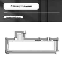 Профиль торцевой алюминиевый для панелей 4 мм латунь 4784-88
