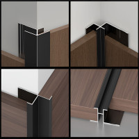 Профиль соединительный алюминиевый для панелей 5 мм черный 5815-88