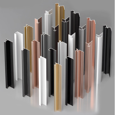 Профиль угловой внутренний алюминиевый для панелей 4 мм розовое золото 5935-88