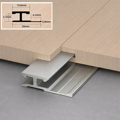 Профиль соединительный алюминиевый для скрытого монтажа панелей 8 мм серебристый 14595-88