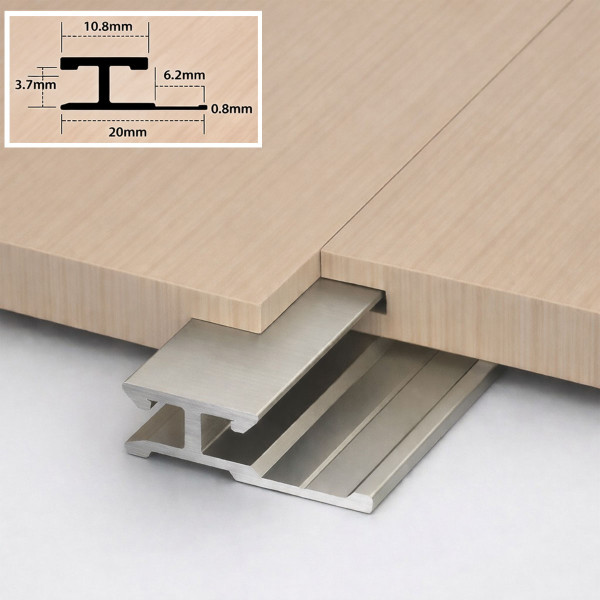 Профиль соединительный алюминиевый для скрытого монтажа панелей 8 мм шампань 14594-88