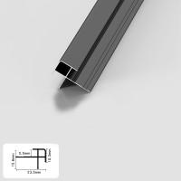 Профиль угловой внешний алюминиевый для панелей 5 мм черный 5766-88